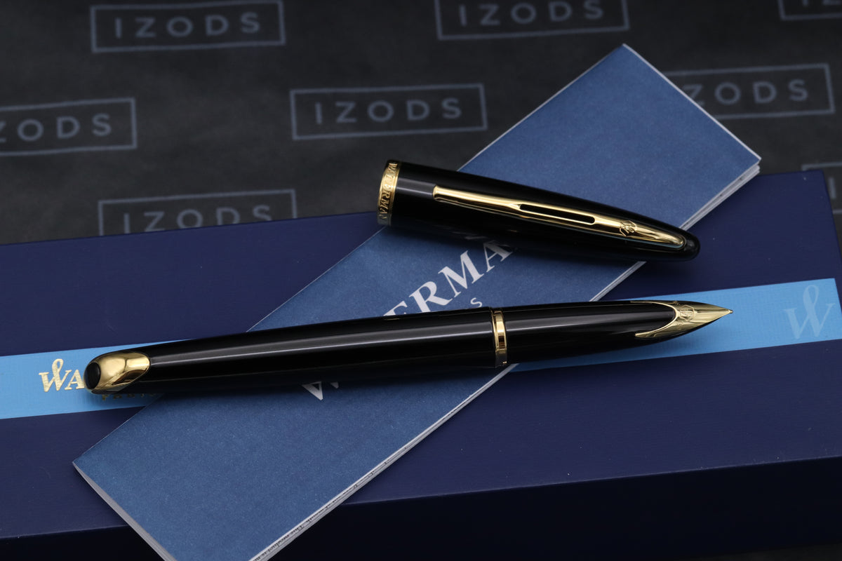 Waterman Carene Black Fountain Pen - NEVER INKED