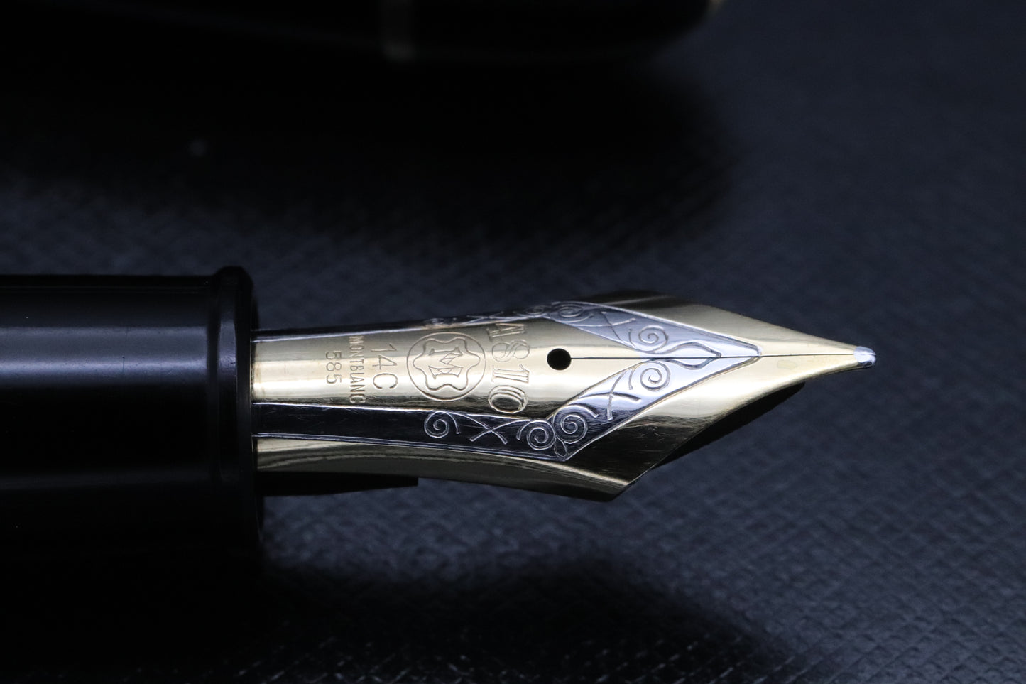 Montblanc Meisterstuck 149 Silver Rings 1950's Fountain Pen - Ski-Slope Feed