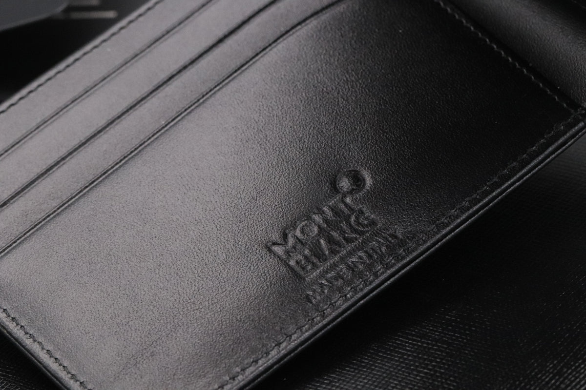 Montblanc Starwalker Midnight Black Ballpoint Pen and 6CC Wallet Set