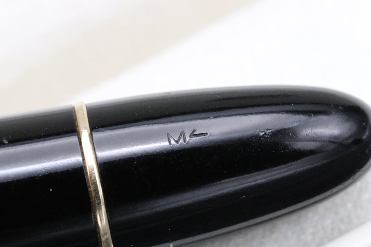 Montblanc Meisterstuck 149 Silver Rings 1950's Fountain Pen - Ski-Slope Feed