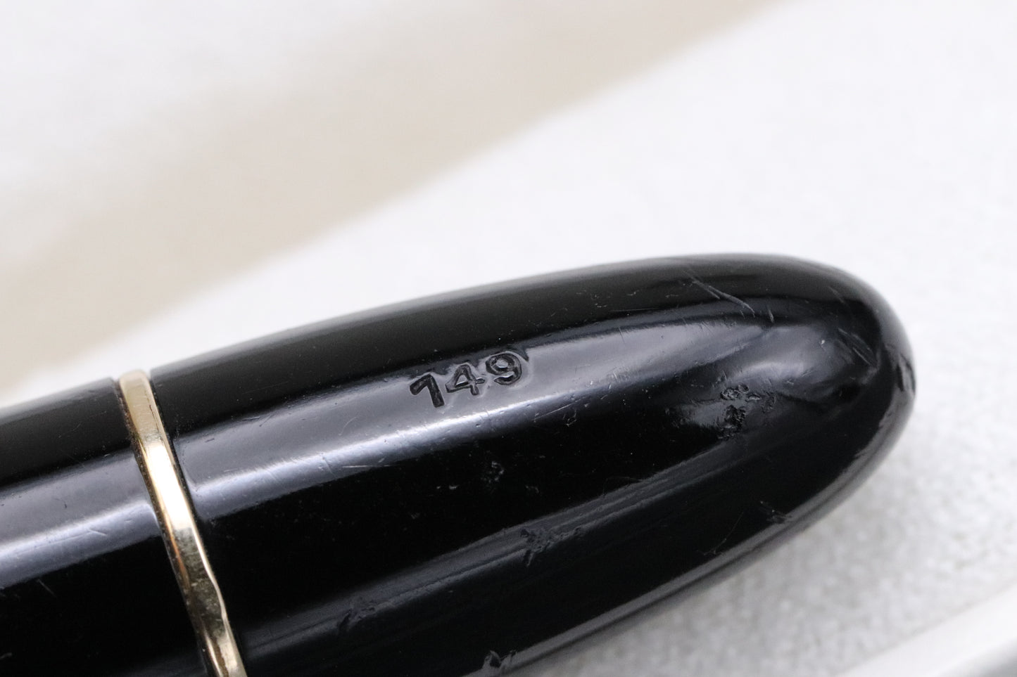 Montblanc Meisterstuck 149 Silver Rings 1950's Fountain Pen - Ski-Slope Feed