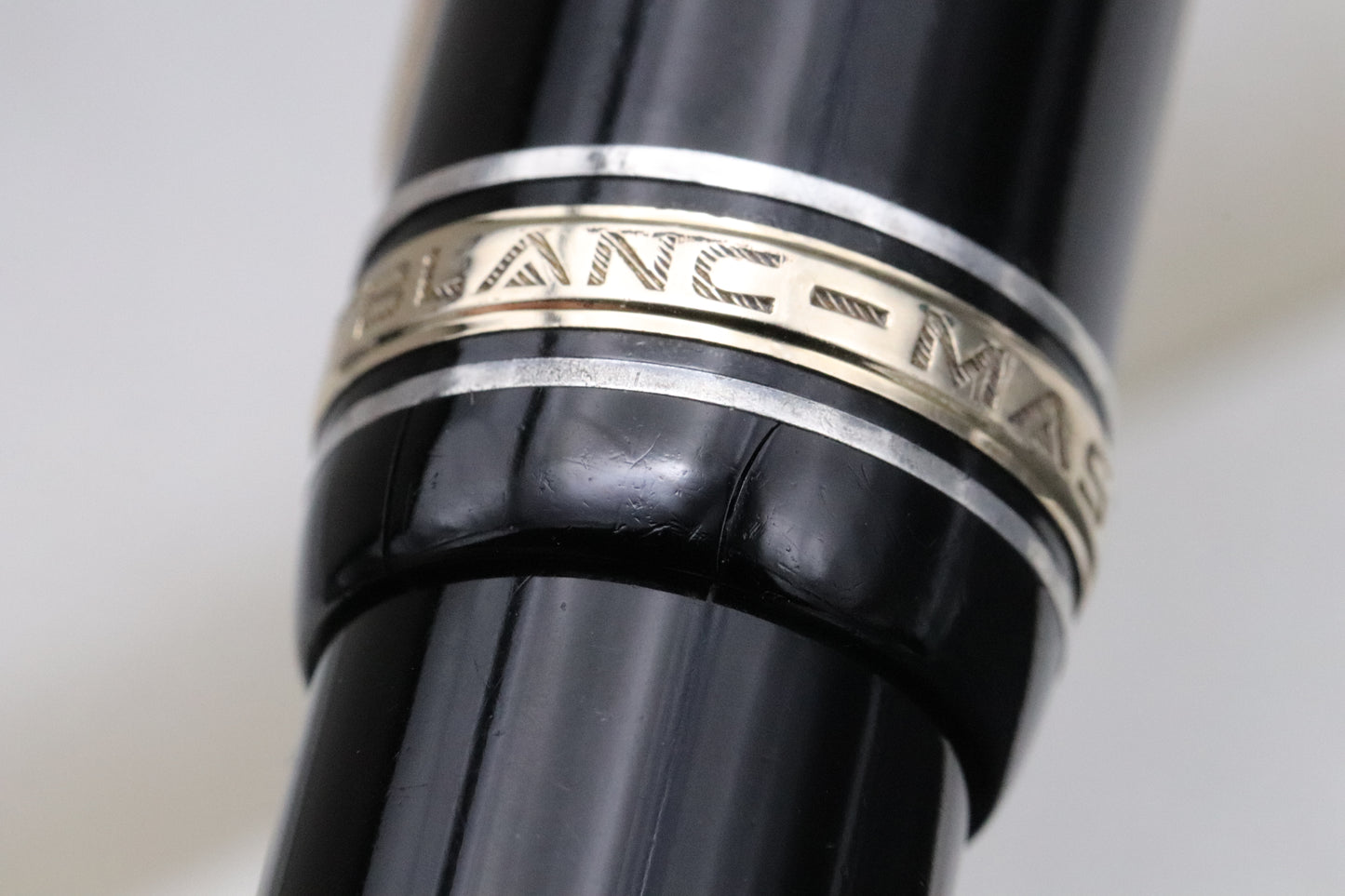 Montblanc Meisterstuck 149 Silver Rings 1950's Fountain Pen - Ski-Slope Feed