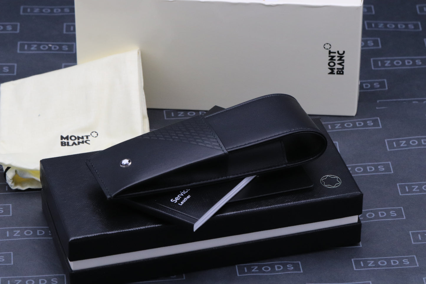 Montblanc for BMW 2 Pen Black Leather Pouch - UNUSED