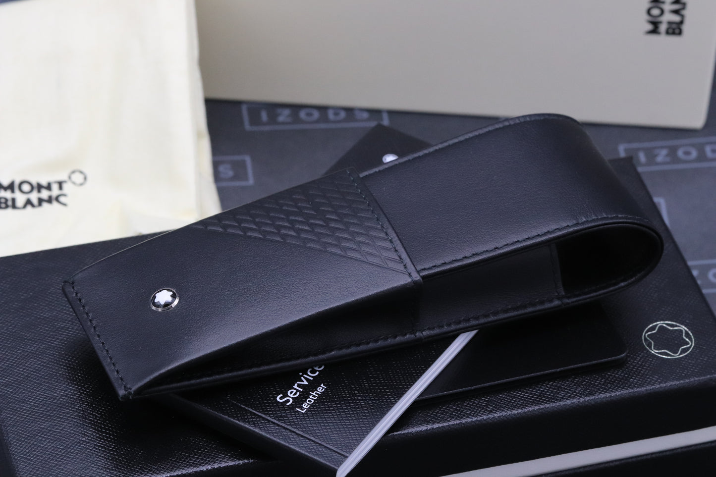 Montblanc for BMW 2 Pen Black Leather Pouch - UNUSED