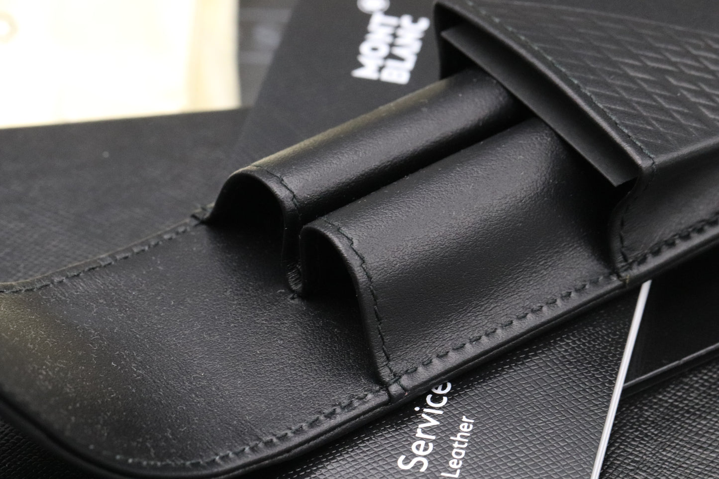 Montblanc for BMW 2 Pen Black Leather Pouch - UNUSED