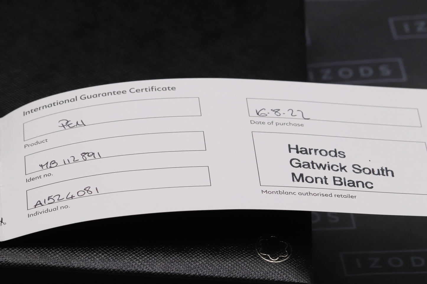 Montblanc Meisterstück Midsize Blue Hour Ballpoint Pen - UNUSED
