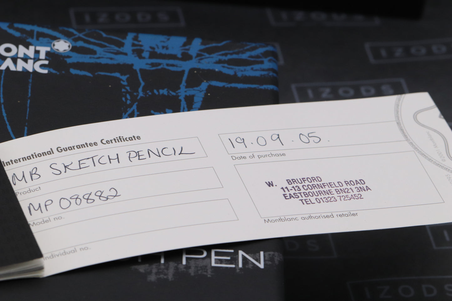 Montblanc Meisterstuck 169 Leonardo Gold Coated Sketch Pen – UNUSED