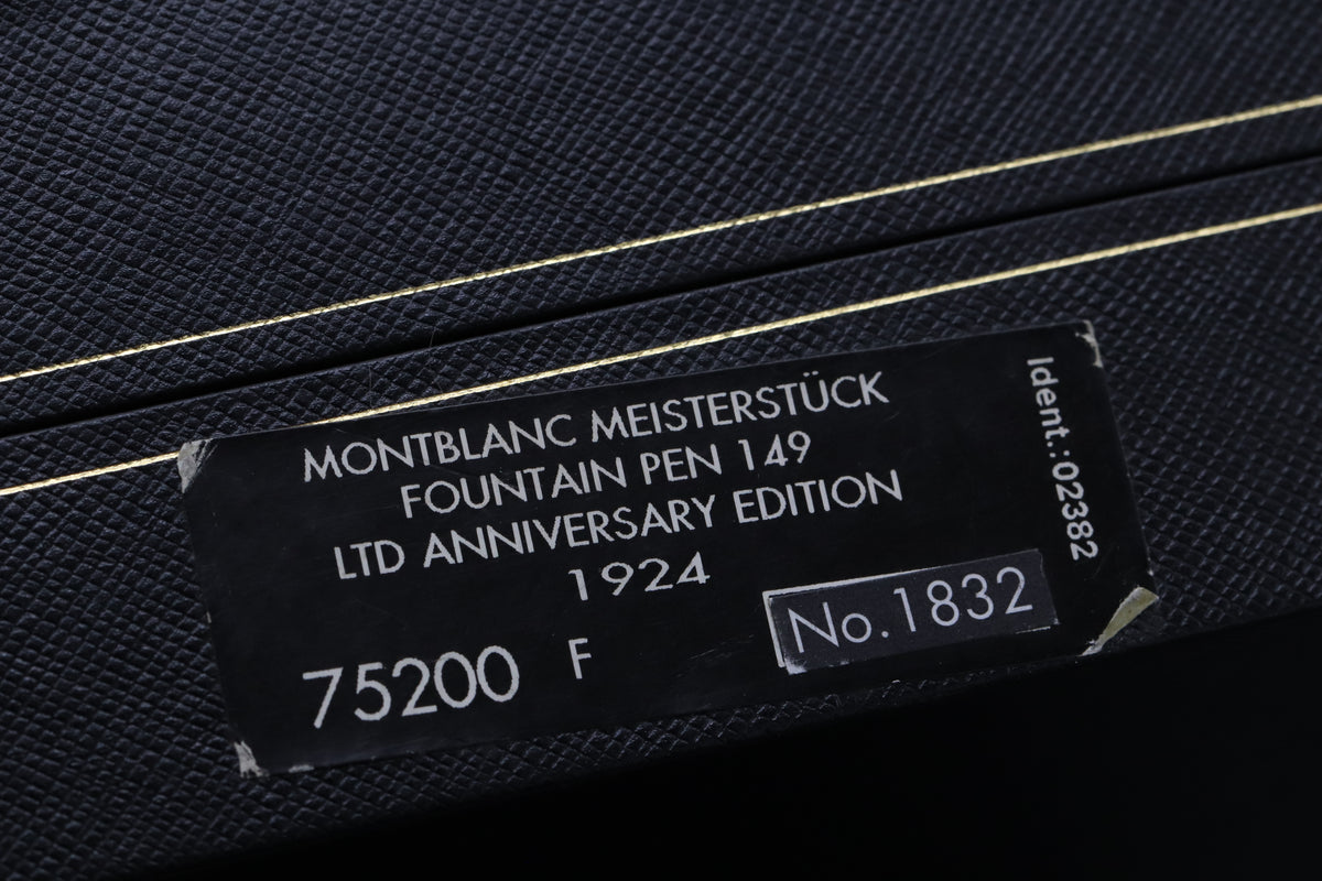 Montblanc Meisterstück 149 75th Anniversary LE1924 Fountain Pen - UNUSED
