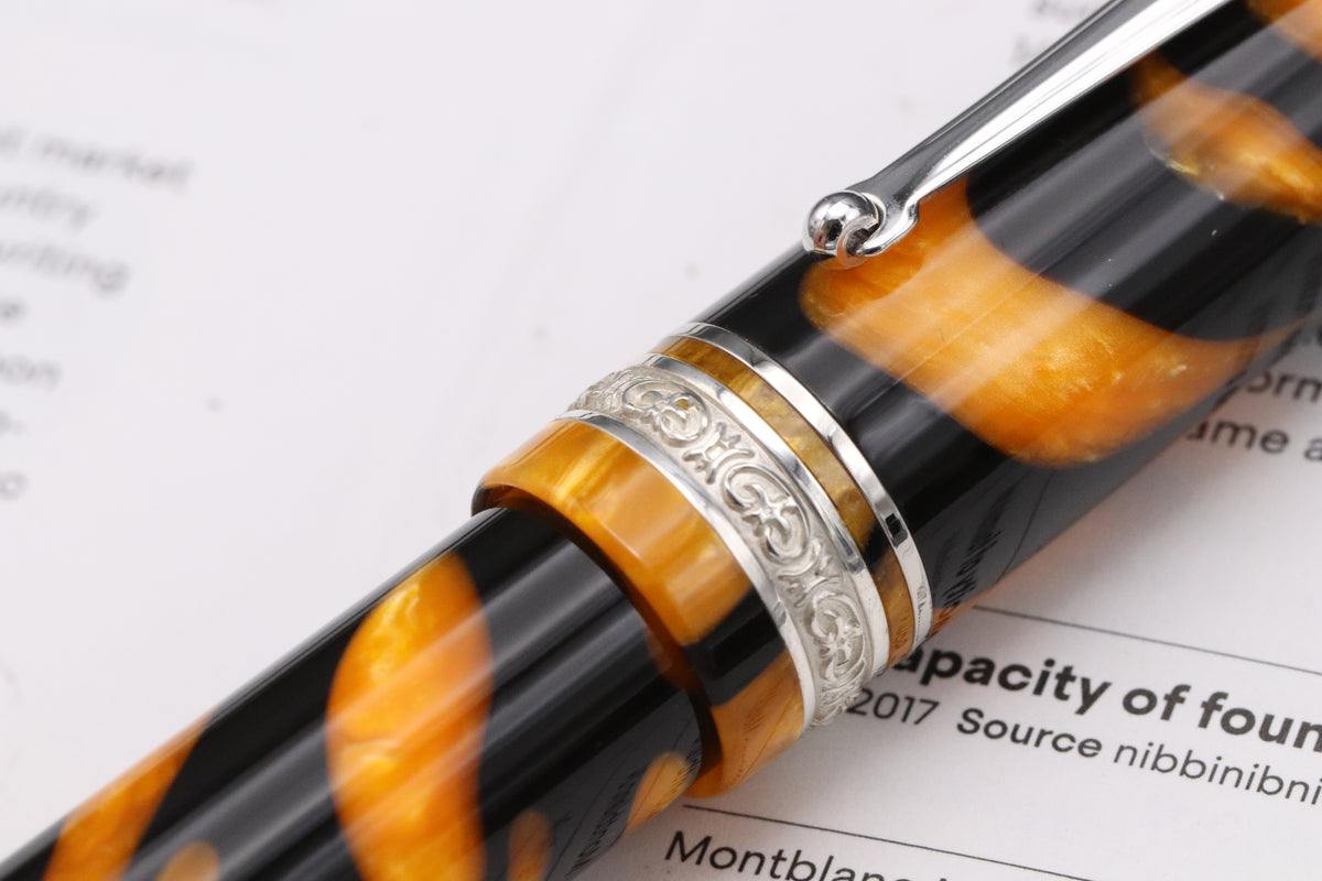 Delta DV Original Mid-Size Masterpiece Palladium Trim Fountain Pen