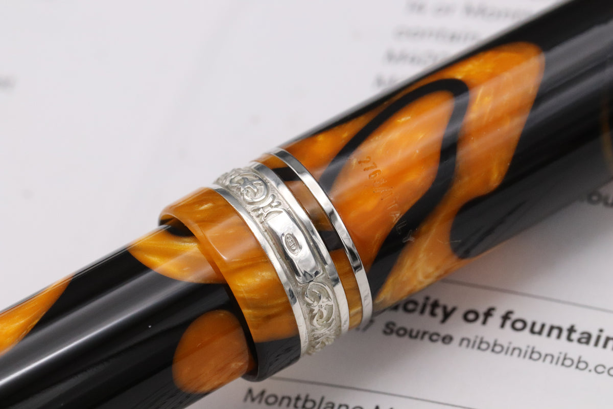 Delta DV Original Mid-Size Masterpiece Palladium Trim Fountain Pen