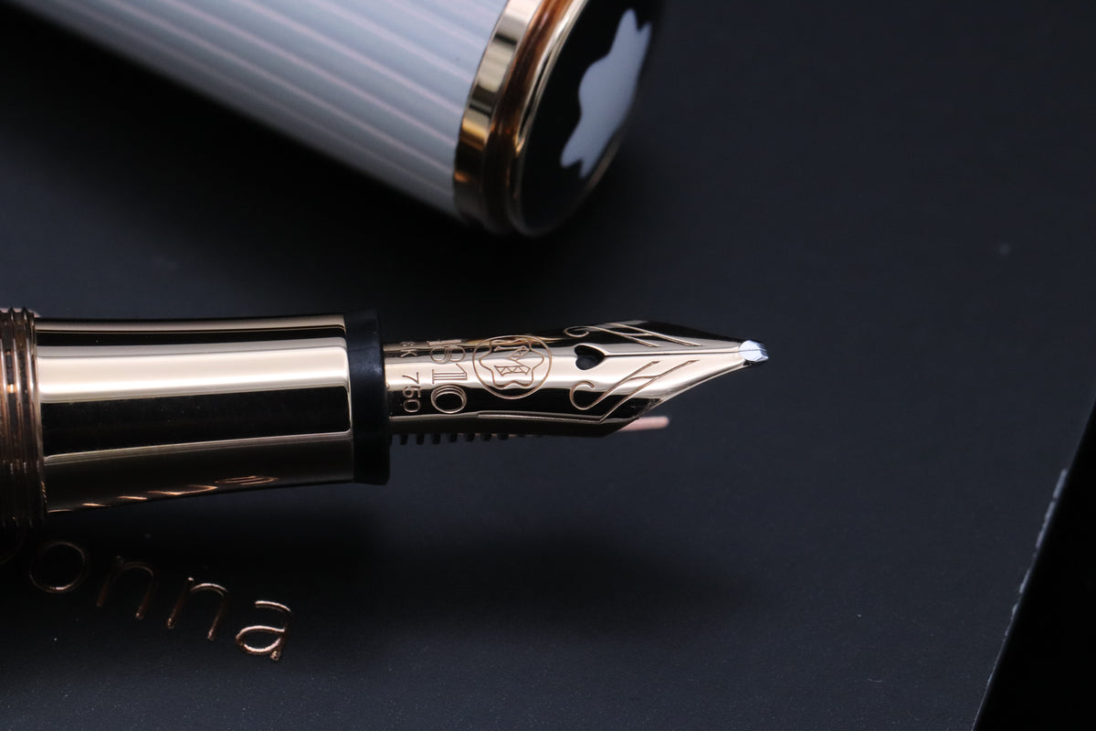 Montblanc La Donna Ingrid Bergman Fountain Pen - Oblique Broad Nib