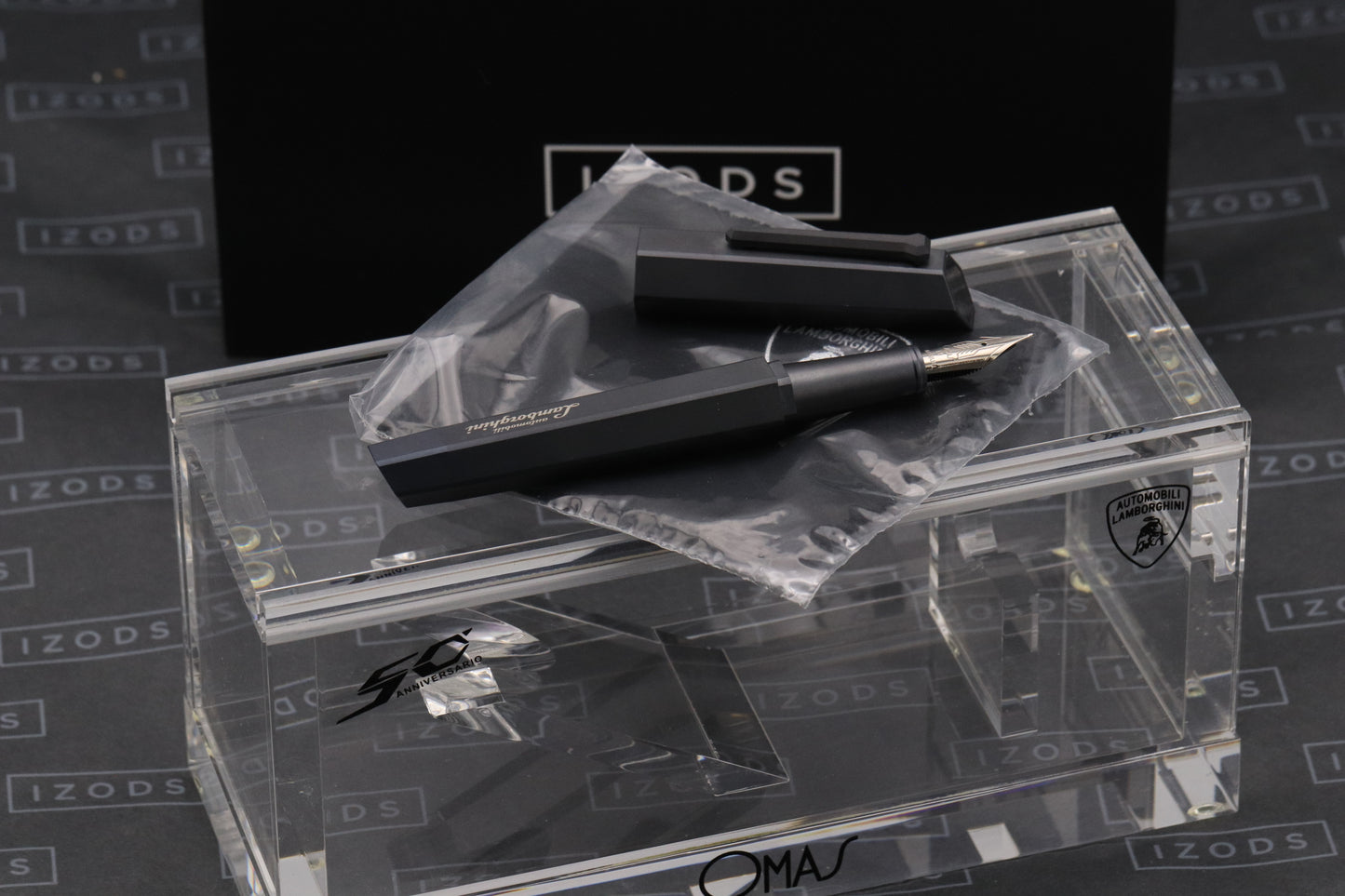 OMAS 50th Anniversary Lamborghini Prototype Titanium Fountain Pen - UNUSED