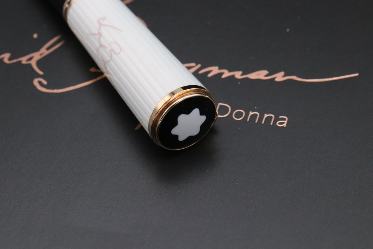Montblanc La Donna Ingrid Bergman Fountain Pen - Oblique Broad Nib