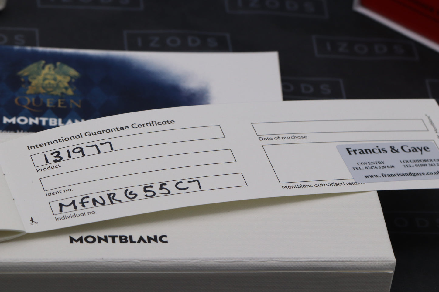 Montblanc Great Characters Homage to Queen Special Edition Fountain Pen and Ink