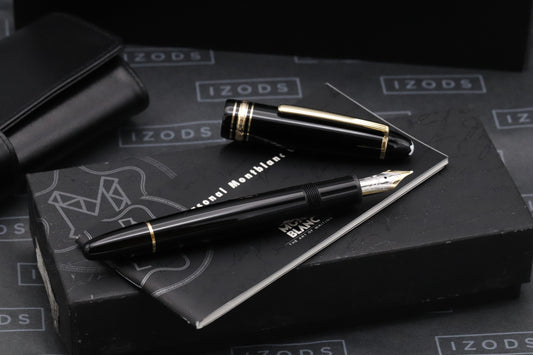 Montblanc Meisterstuck 147 Traveller Gold Coated Fountain Pen with Pouch - UNUSED