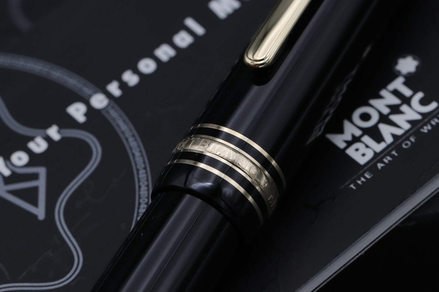 Montblanc Meisterstuck 147 Traveller Gold Coated Fountain Pen with Pouch - UNUSED