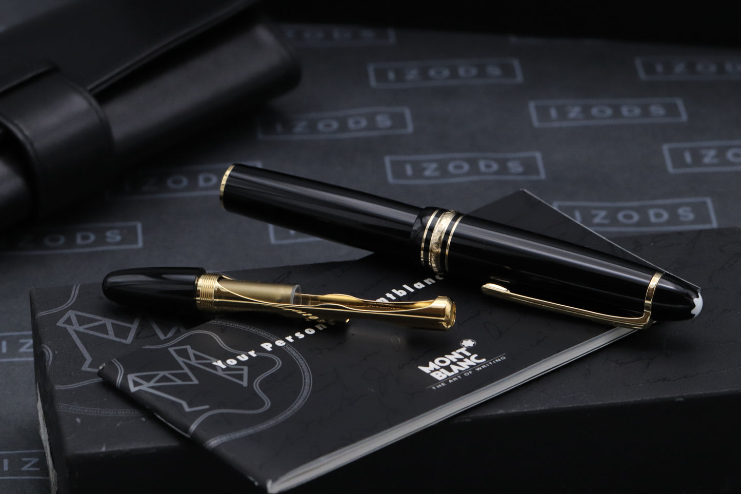 Montblanc Meisterstuck 147 Traveller Gold Coated Fountain Pen with Pouch - UNUSED