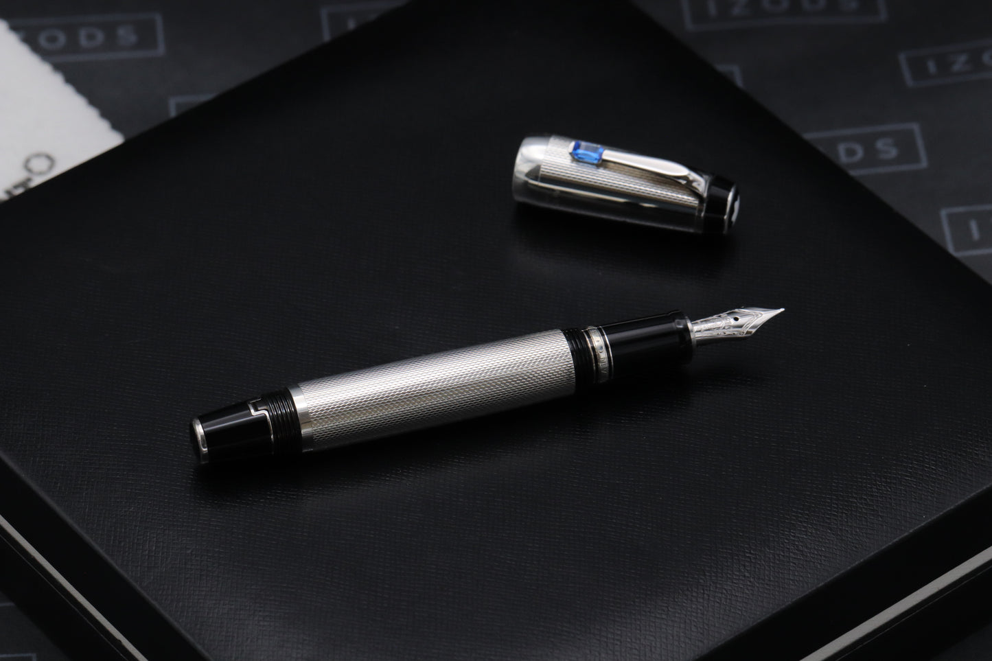 Montblanc Boheme Sterling Silver Bleu Fountain Pen - EF Nib