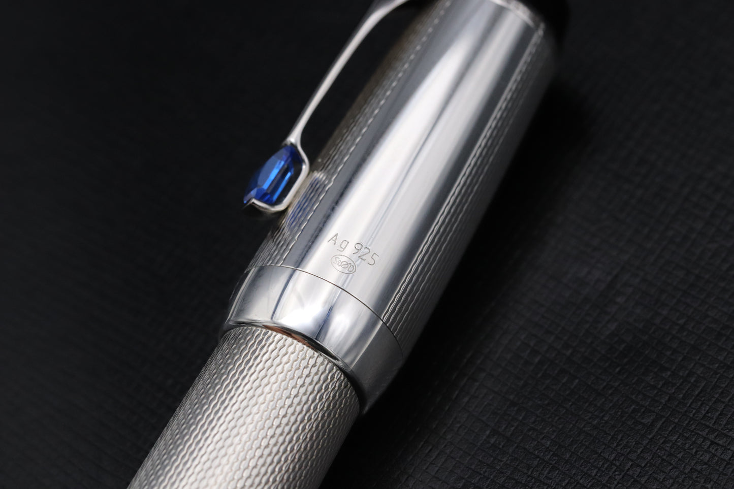 Montblanc Boheme Sterling Silver Bleu Fountain Pen - EF Nib