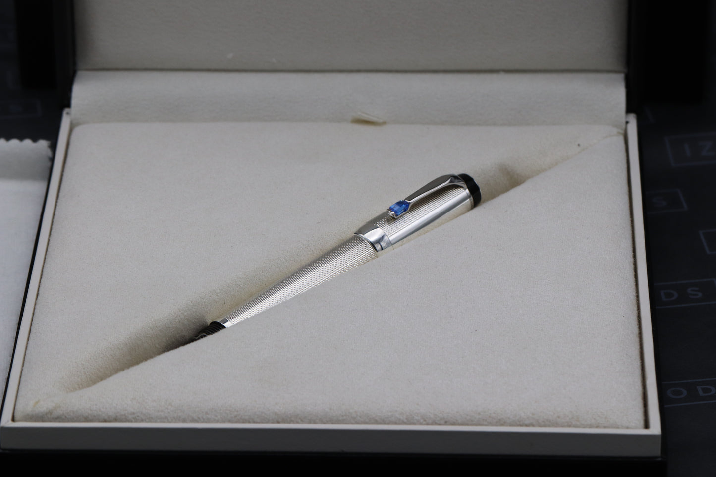 Montblanc Boheme Sterling Silver Bleu Fountain Pen - EF Nib