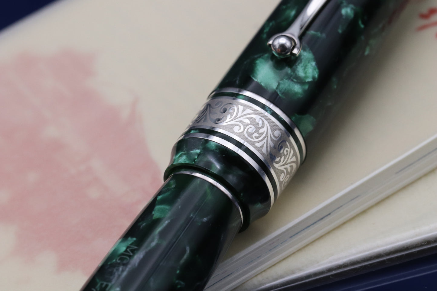 Montegrappa Ammiraglio 1939 Malachite LE80 Fountain - Sailor H-M Nib
