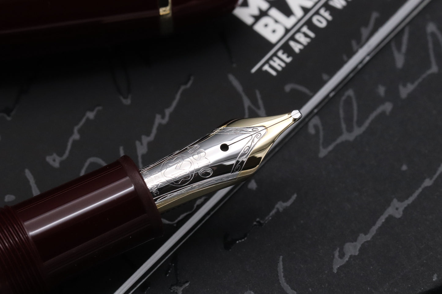 Montblanc Meisterstuck 146 LeGrand Bordeaux Fountain Pen - DIPPED - BB Nib