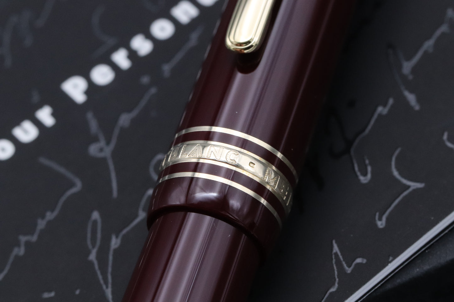 Montblanc Meisterstuck 146 LeGrand Bordeaux Fountain Pen - DIPPED - BB Nib