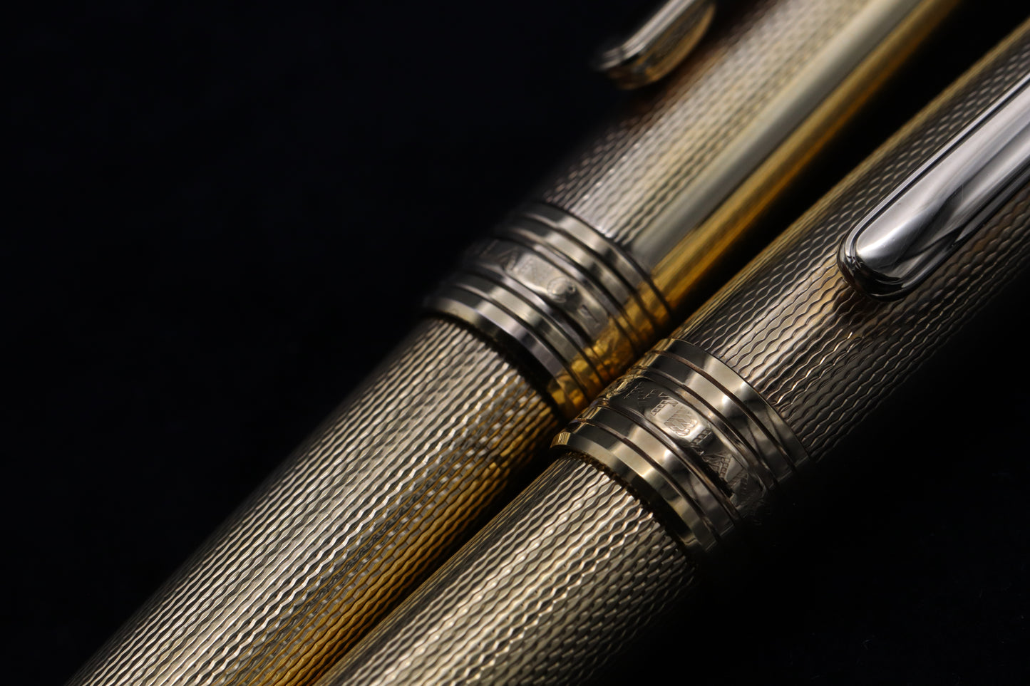 Montblanc Meisterstuck 144 / 164 Classique Gold Barley Fountain Pen and Ballpoint Pen Set
