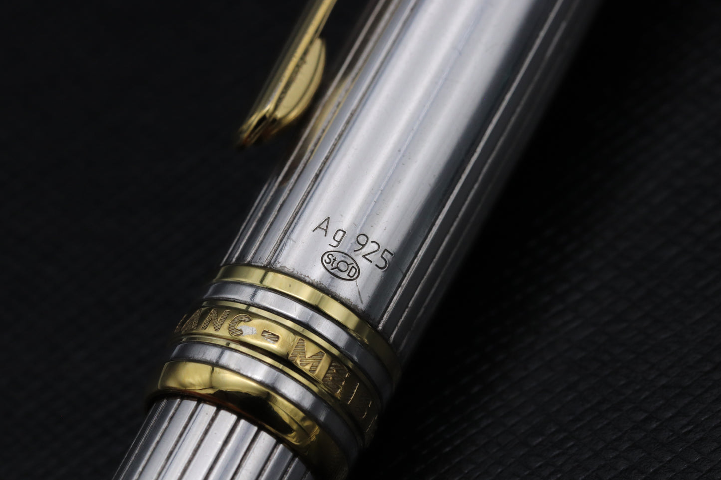 Montblanc Meisterstuck Classique AG925 Pinstripe Fountain Pen