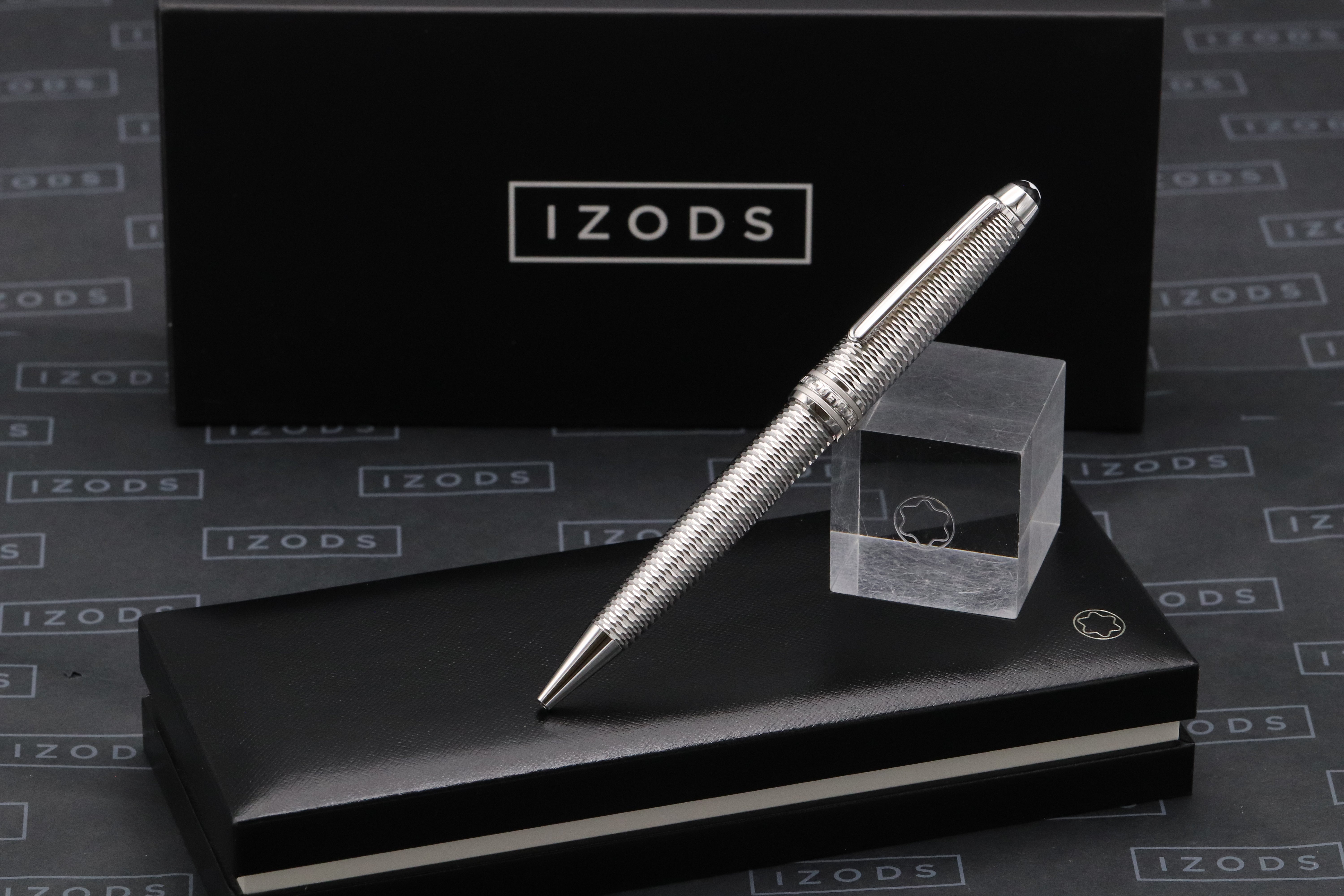 Montblanc Meisterstuck Midsize Geometry Platinum-Coated Ballpoint Pen ...