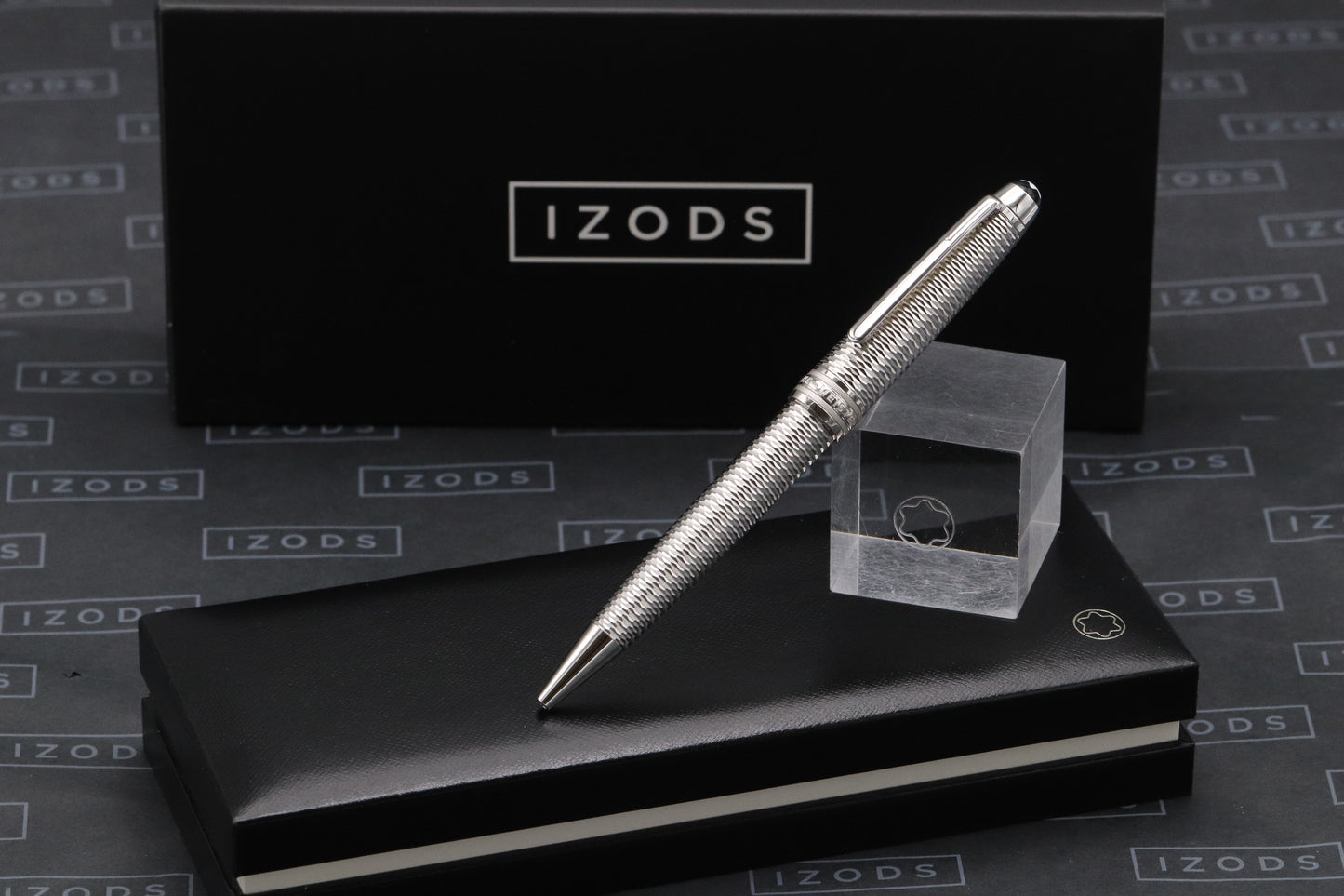 Montblanc Meisterstuck Midsize Geometry Platinum-Coated Ballpoint Pen