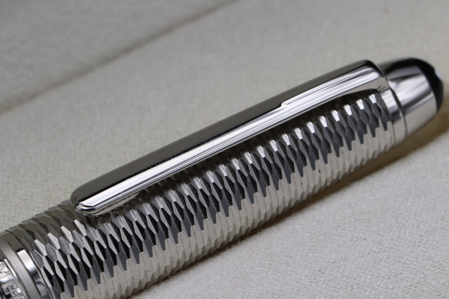 Montblanc Meisterstuck Midsize Geometry Platinum-Coated Ballpoint Pen