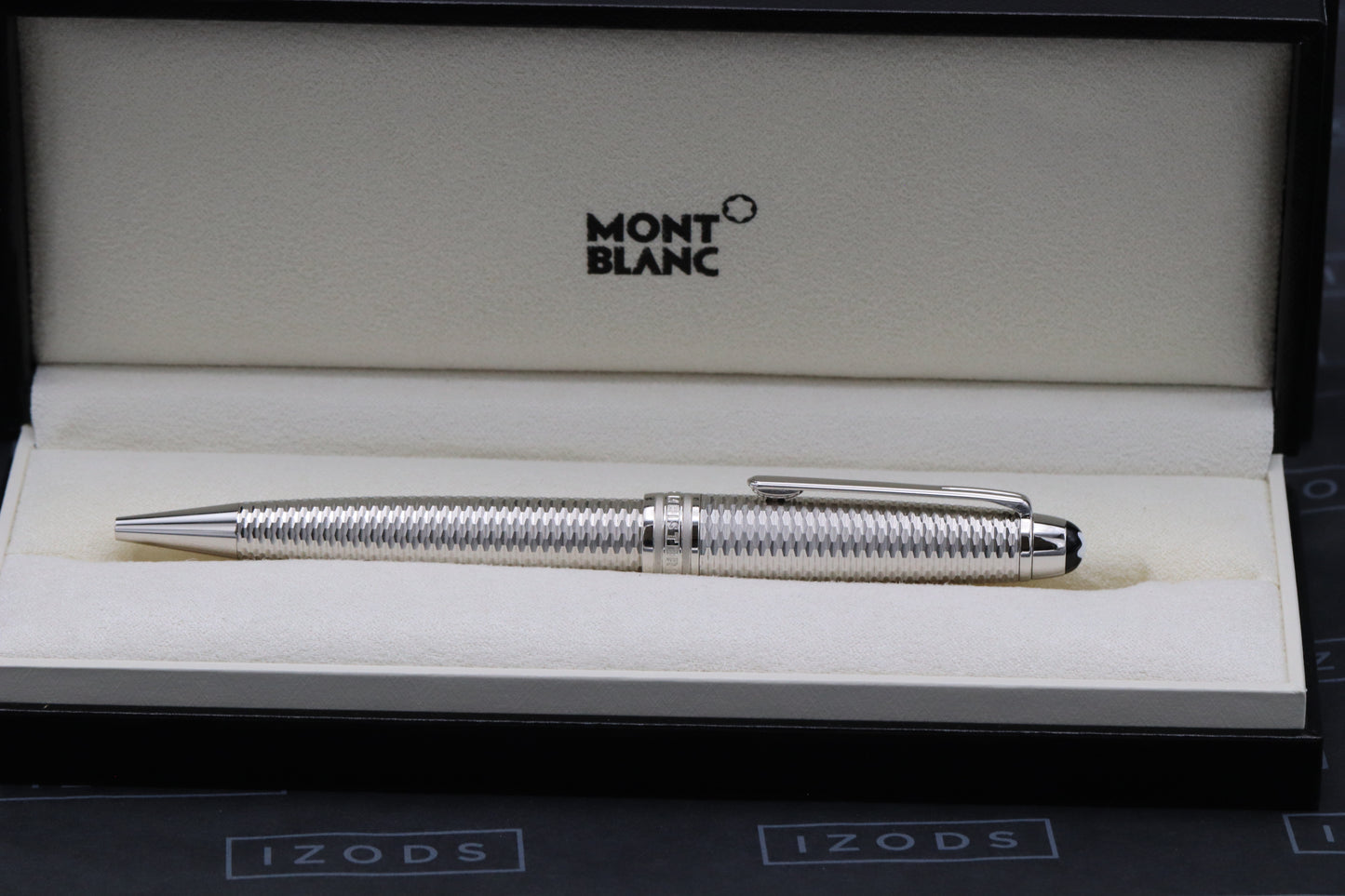 Montblanc Meisterstuck Midsize Geometry Platinum-Coated Ballpoint Pen
