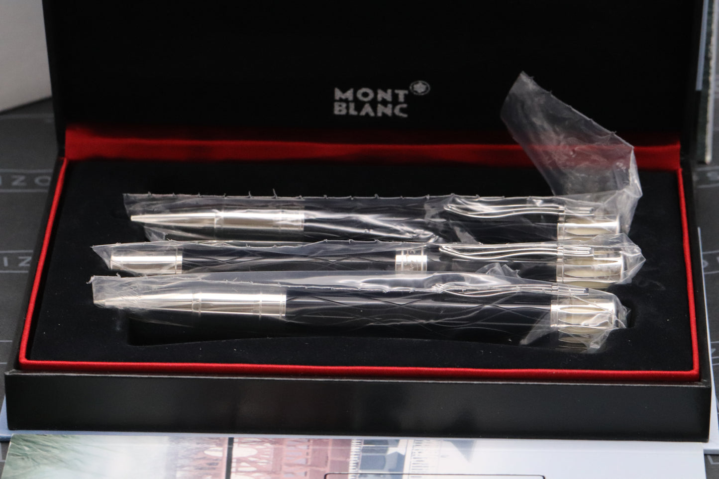 Montblanc Writers Edition Mark Twain FP, BP, MP Set - UNUSED