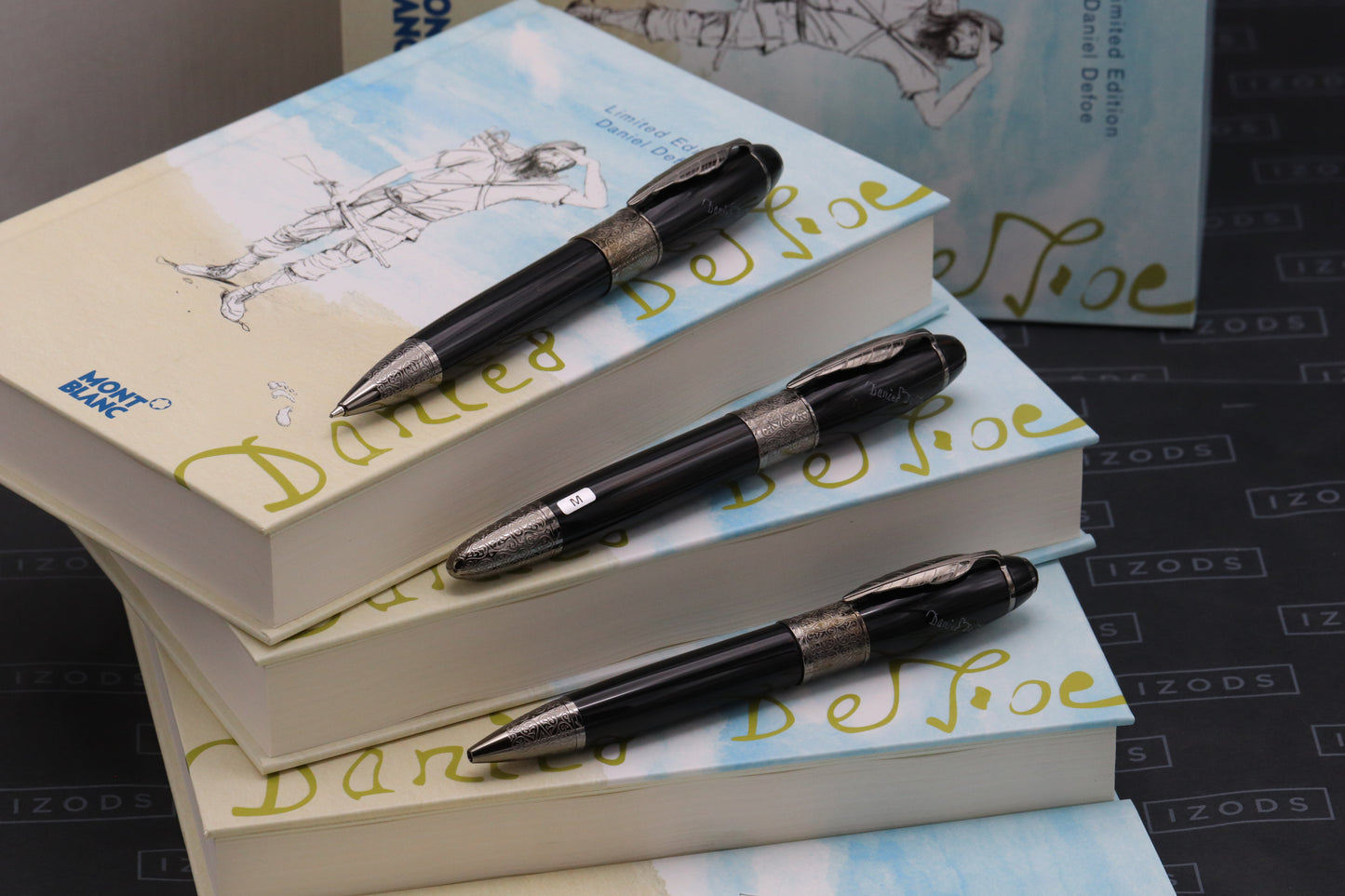 Montblanc Writers Edition Daniel Defoe FP, BP, MP Set - UNUSED