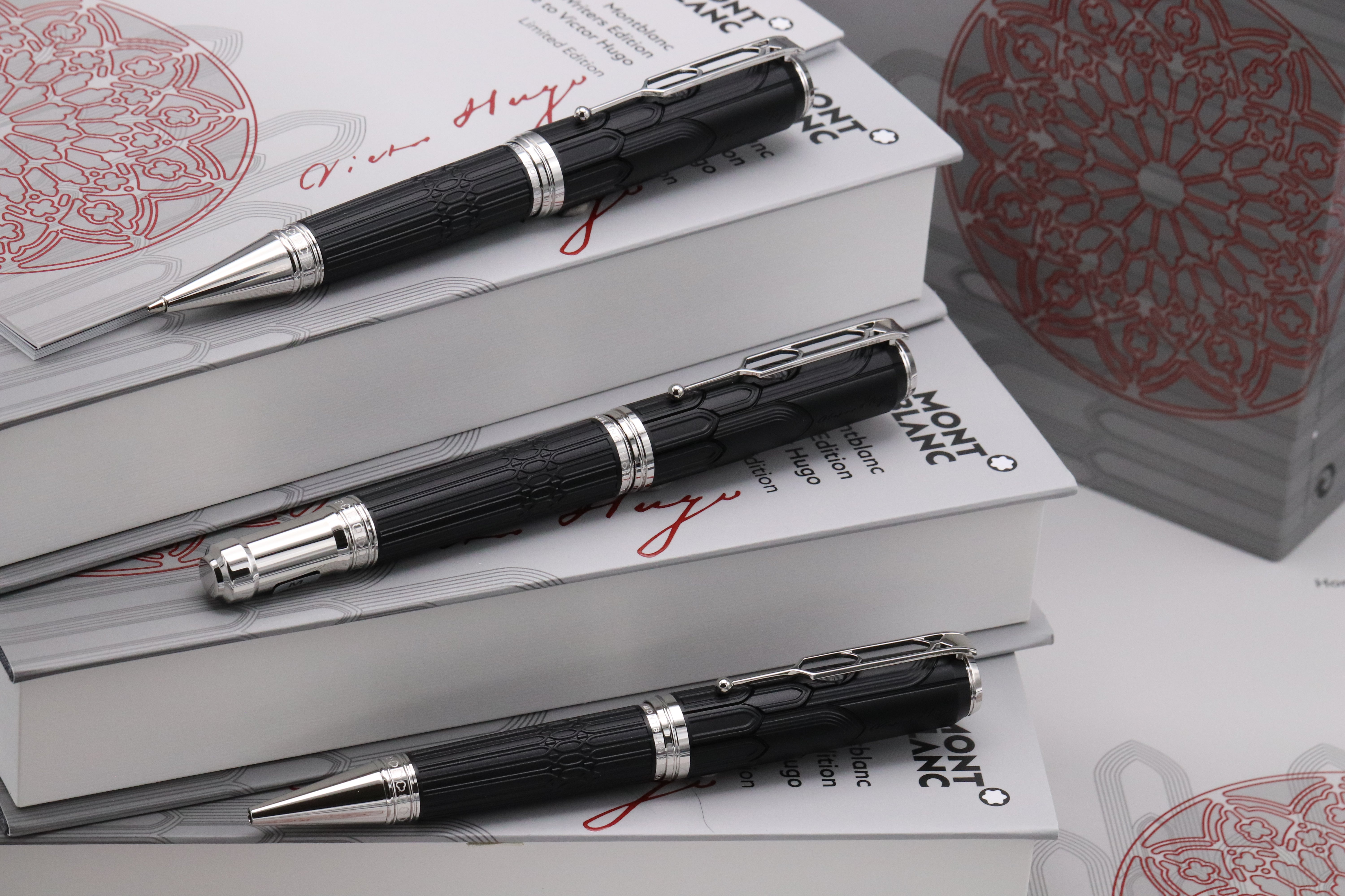 Montblanc Writers Edition Victor Hugo FP, BP, MP Set - UNUSED – IZODS