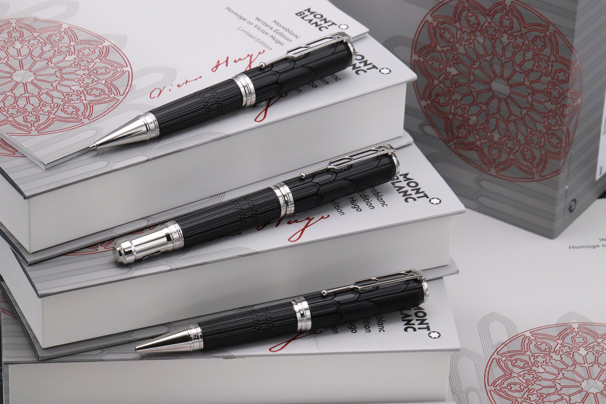 Montblanc Writers Edition Victor Hugo FP, BP, MP Set UNUSED – IZODS