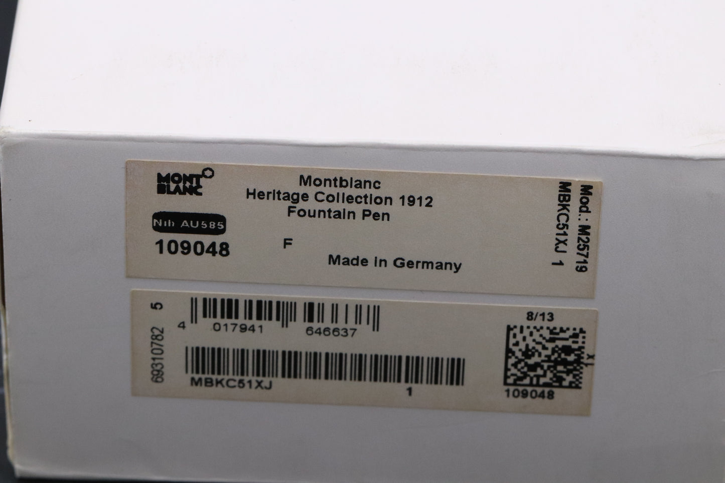 Montblanc Heritage 1912 Fountain Pen