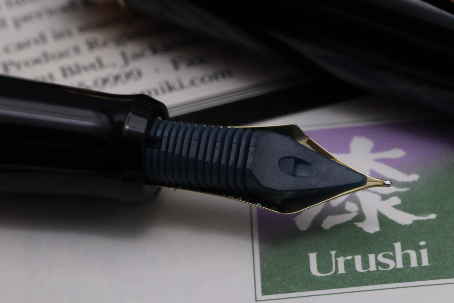 Pilot Custom Urushi Black Fountain Pen - INKED ONCE