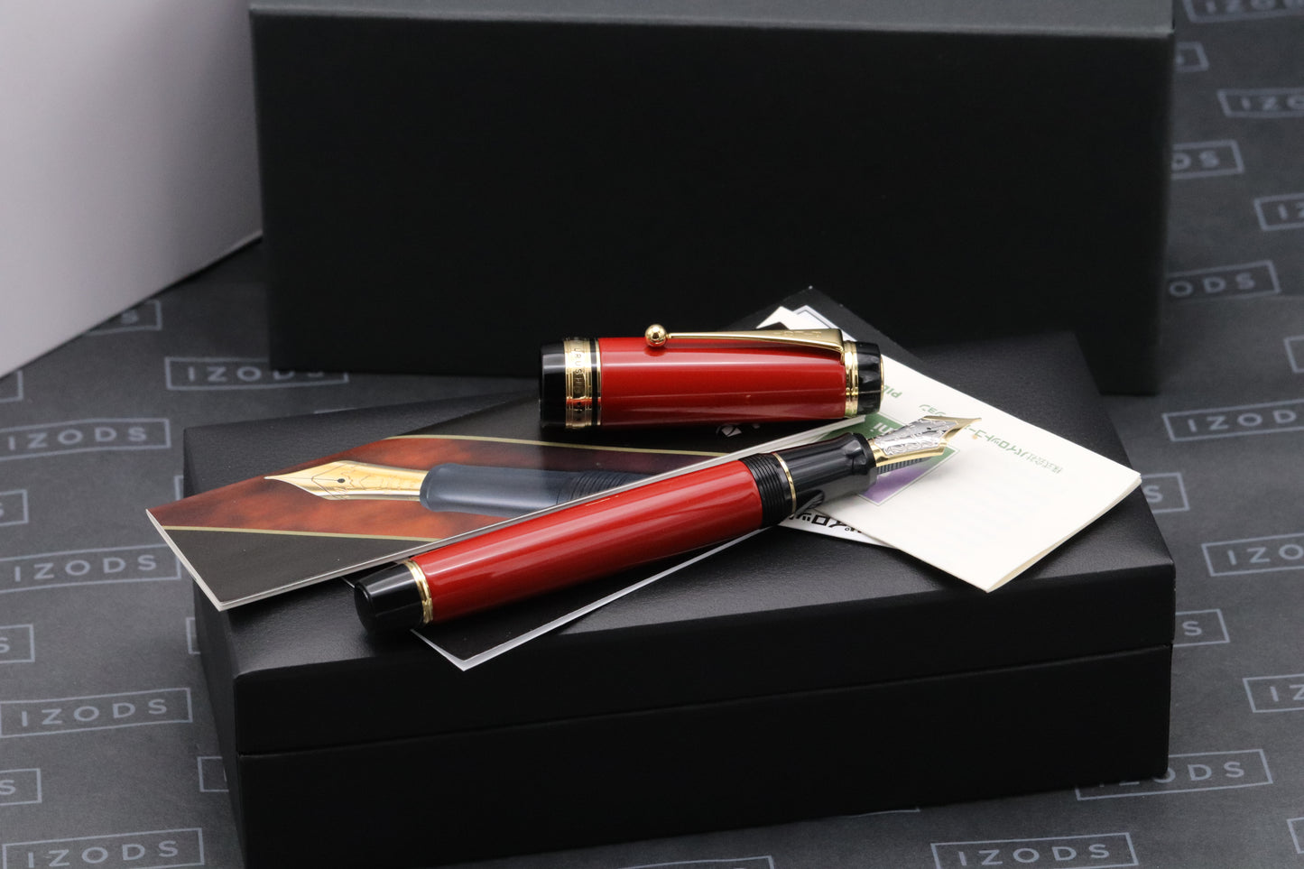 Pilot Custom Urushi Vermilion Fountain Pen - M Stub Nib by John Mottishaw