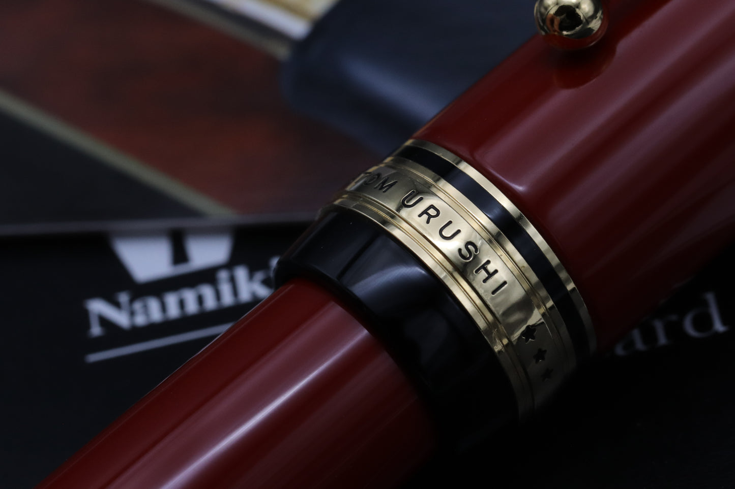 Pilot Custom Urushi Vermilion Fountain Pen - M Stub Nib by John Mottishaw