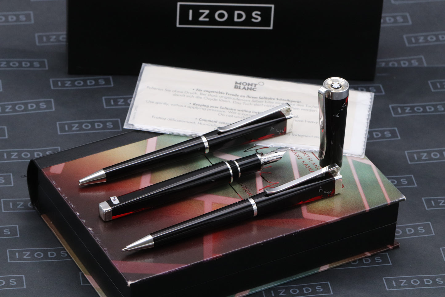 Montblanc Writers Edition Franz Kafka FP, BP, MP Set - FP NEVER INKED