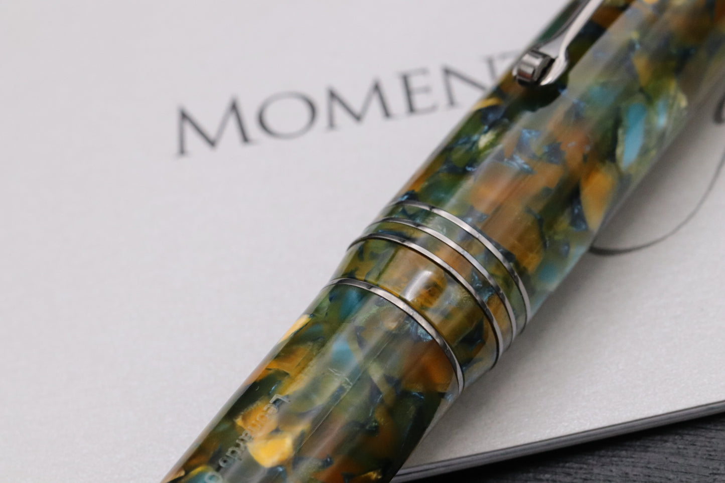 Leonardo Momento Zero Grande Girasole Ruthenium Fountain Pen - Extra Fine #8 Nib