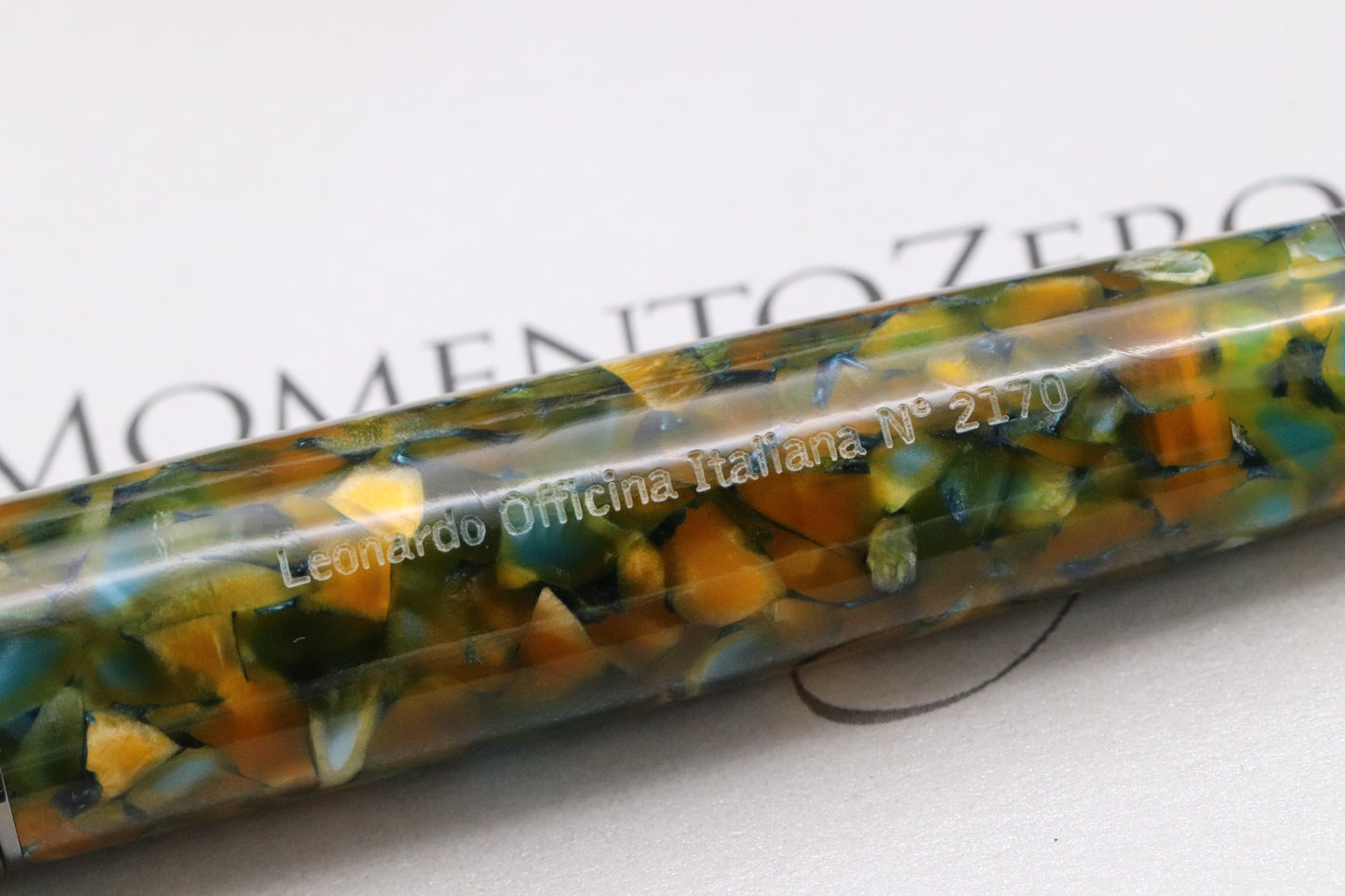 Leonardo Momento Zero Grande Girasole Ruthenium Fountain Pen - Extra Fine #8 Nib