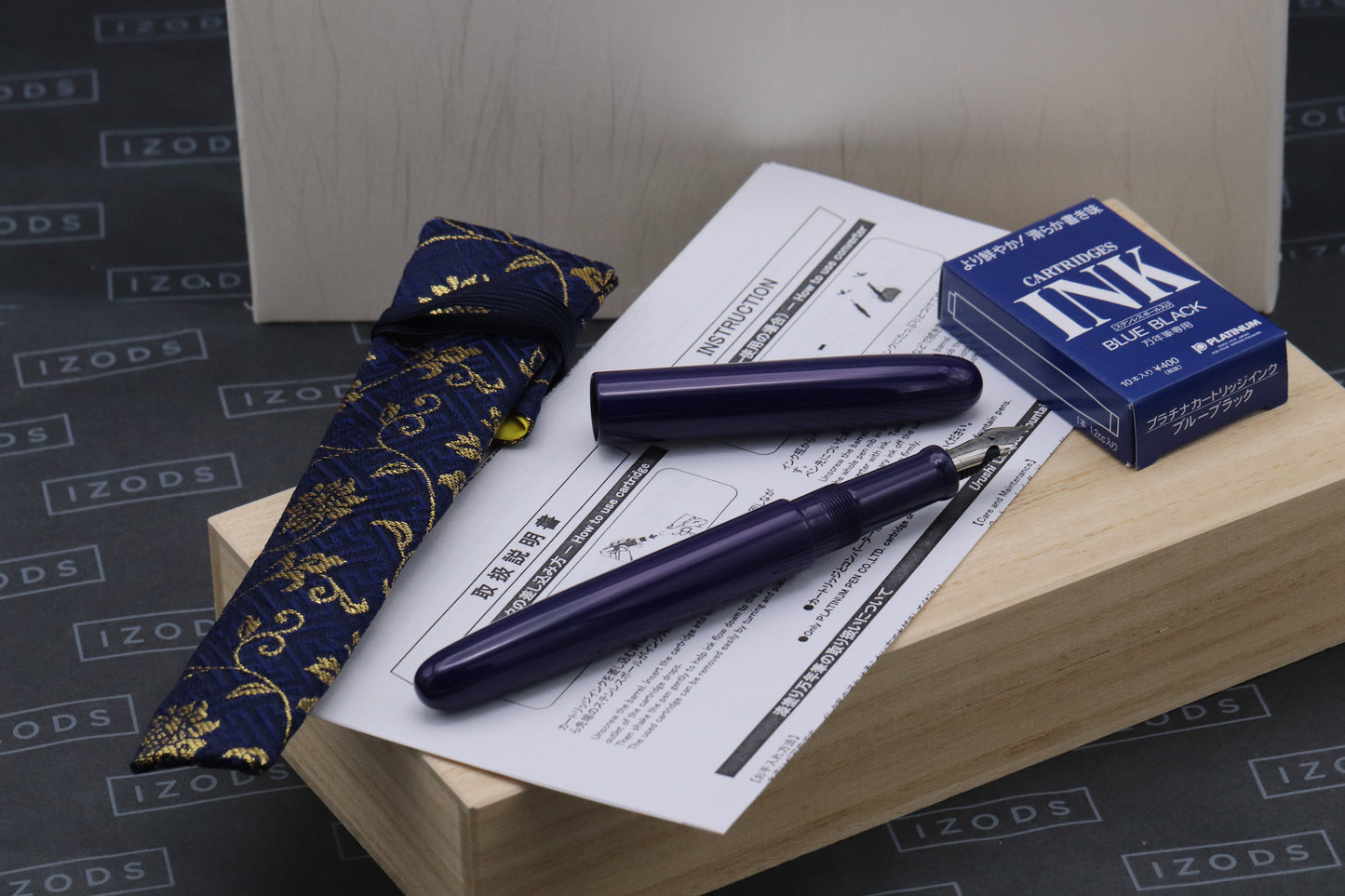 Nakaya Long Cigar Shobu Fountain Pen - Elastic Fine Nib - NEVER INKED