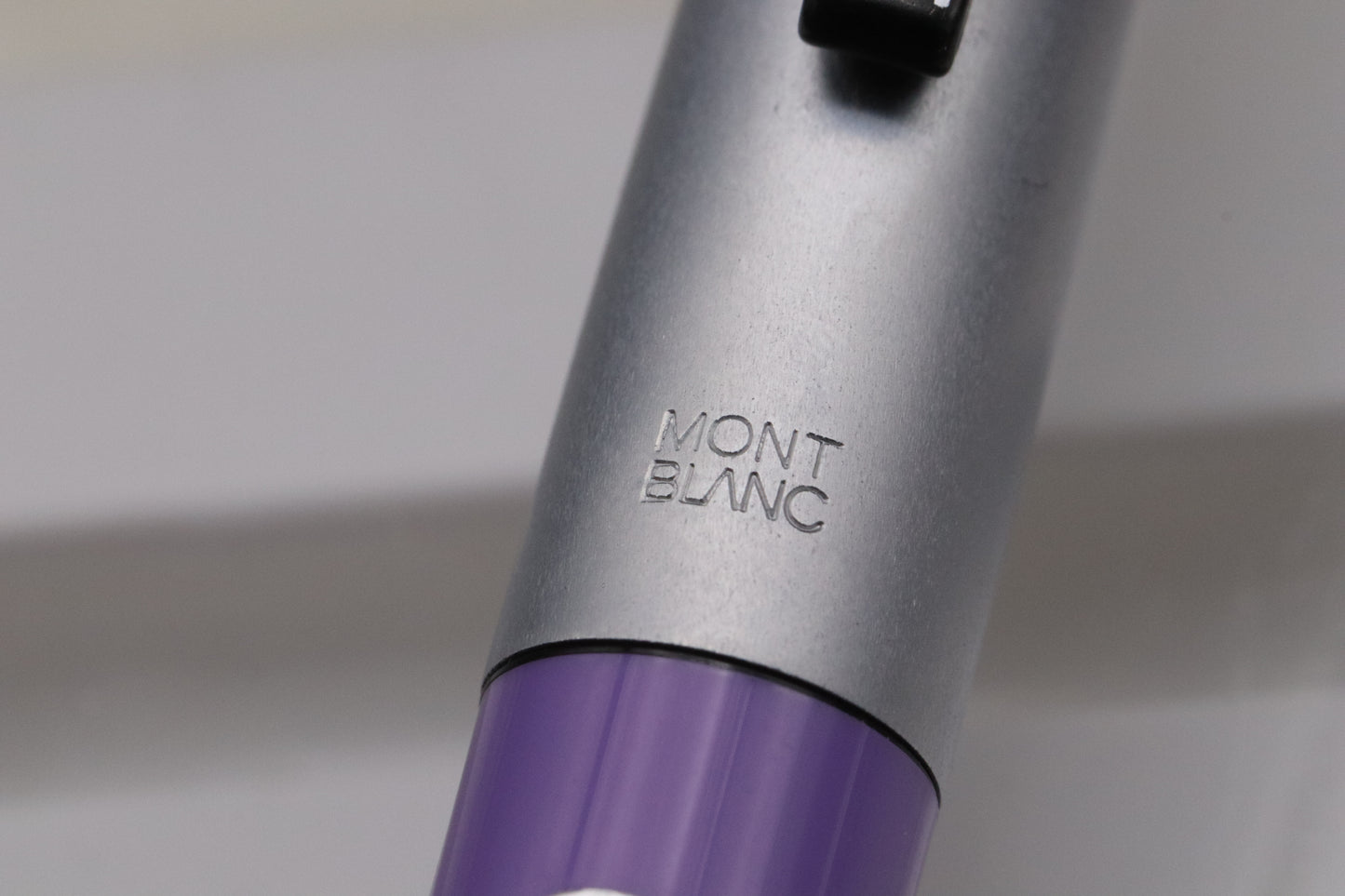 Montblanc Carrera Lilac Steel Fountain Pen, Ballpoint Pen and Pouch - UNUSED