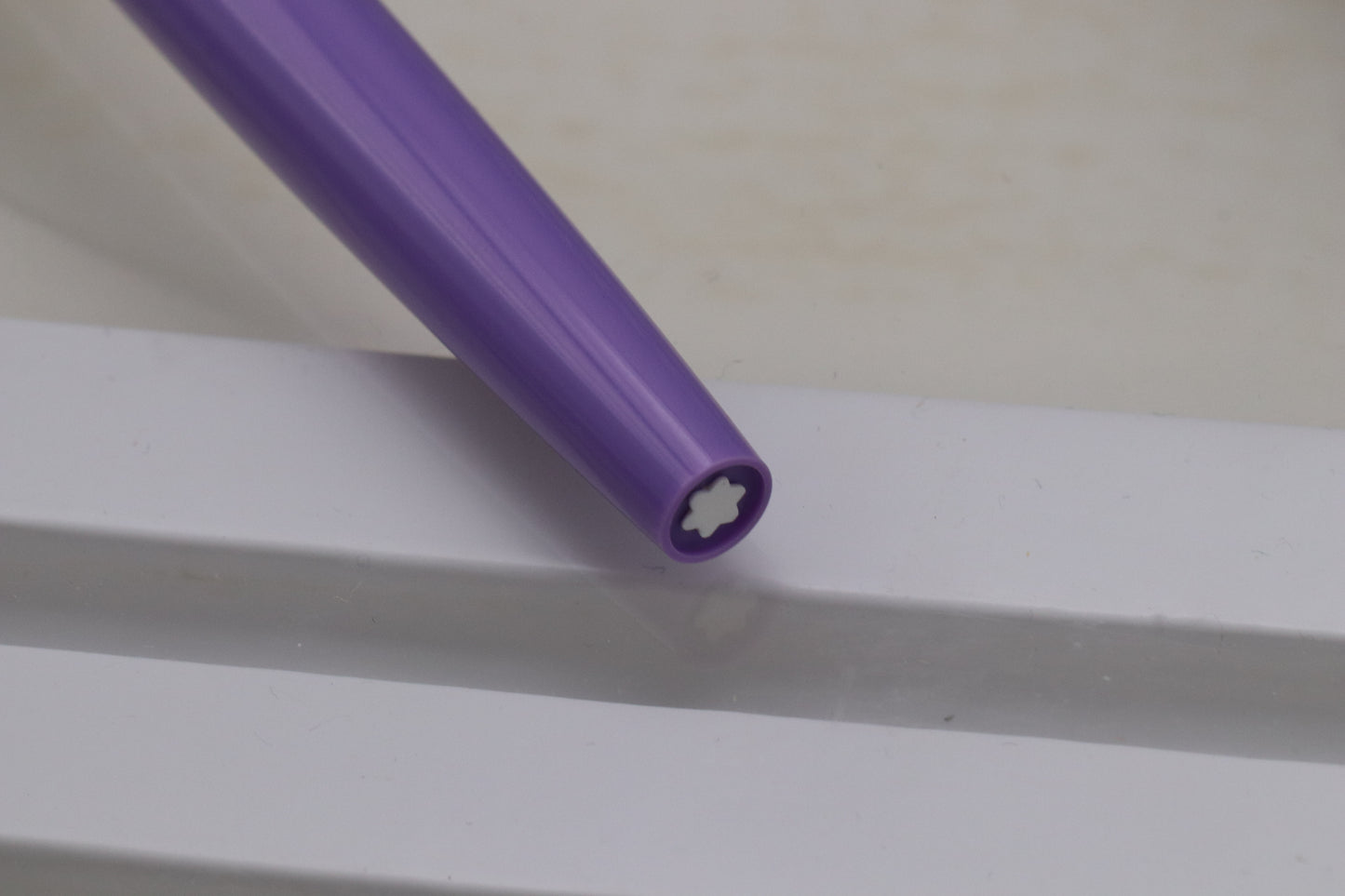 Montblanc Carrera Lilac Steel Fountain Pen, Ballpoint Pen and Pouch - UNUSED