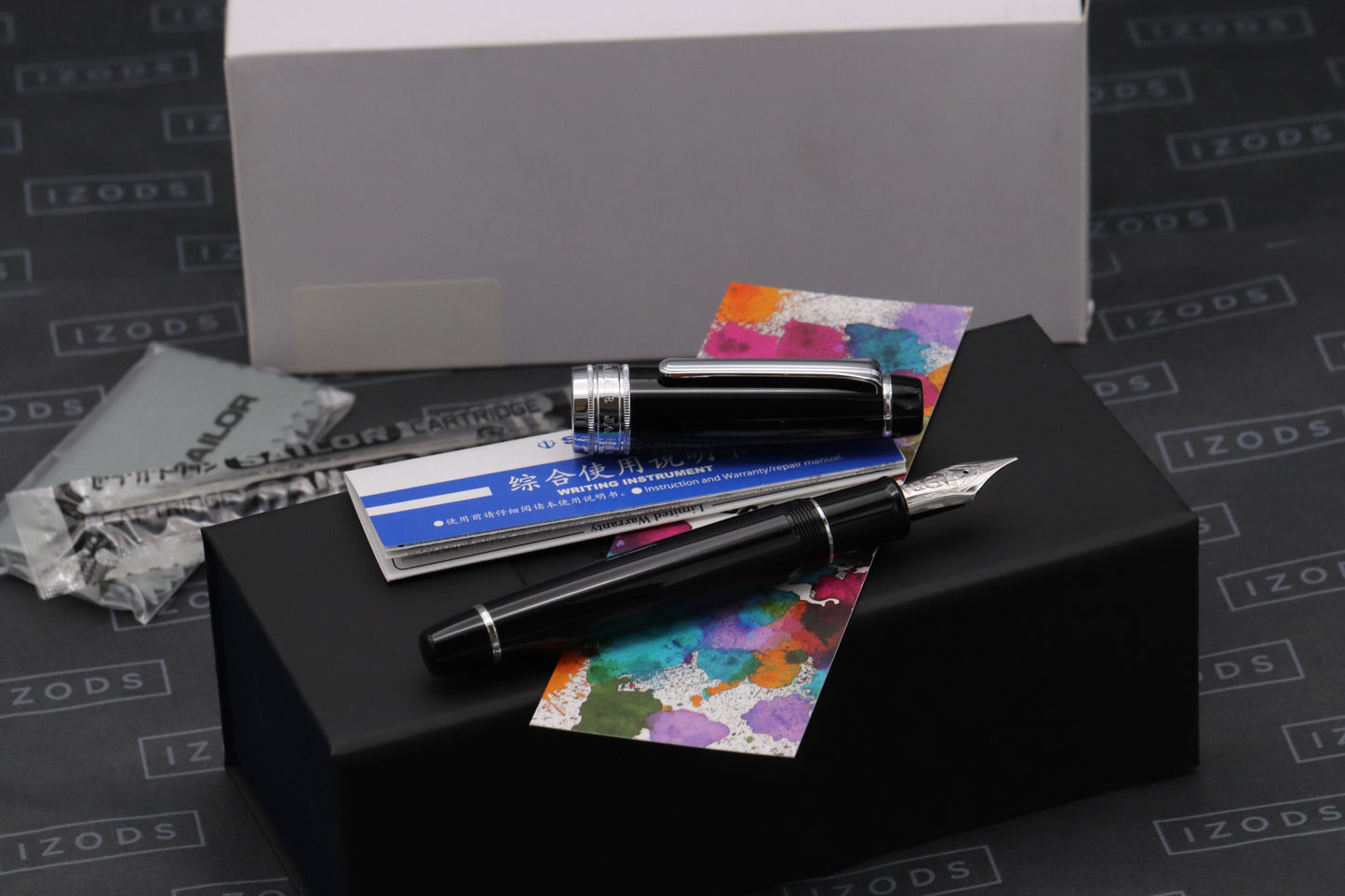 Sailor King of Pen Pro Gear Black Fountain Pen - Broad CI 'The Nibsmith' Nib