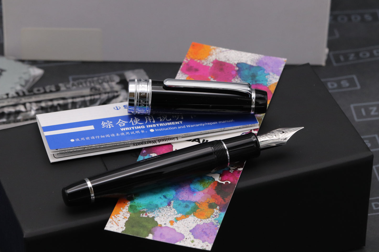 Sailor King of Pen Pro Gear Black Fountain Pen - Broad CI 'The Nibsmith' Nib