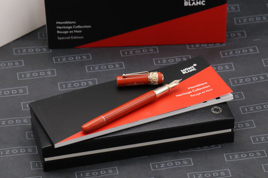 Montblanc Heritage Rouge et Noir Metamorphosis Coral Fountain Pen - EF Nib